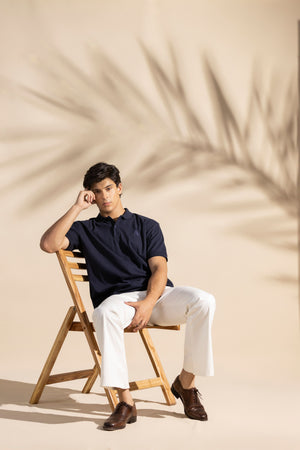 Navy Blue Classic POLO - OMH Clothing