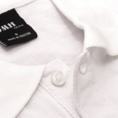 WHITE OLD MONEY POLO - OMH Clothing