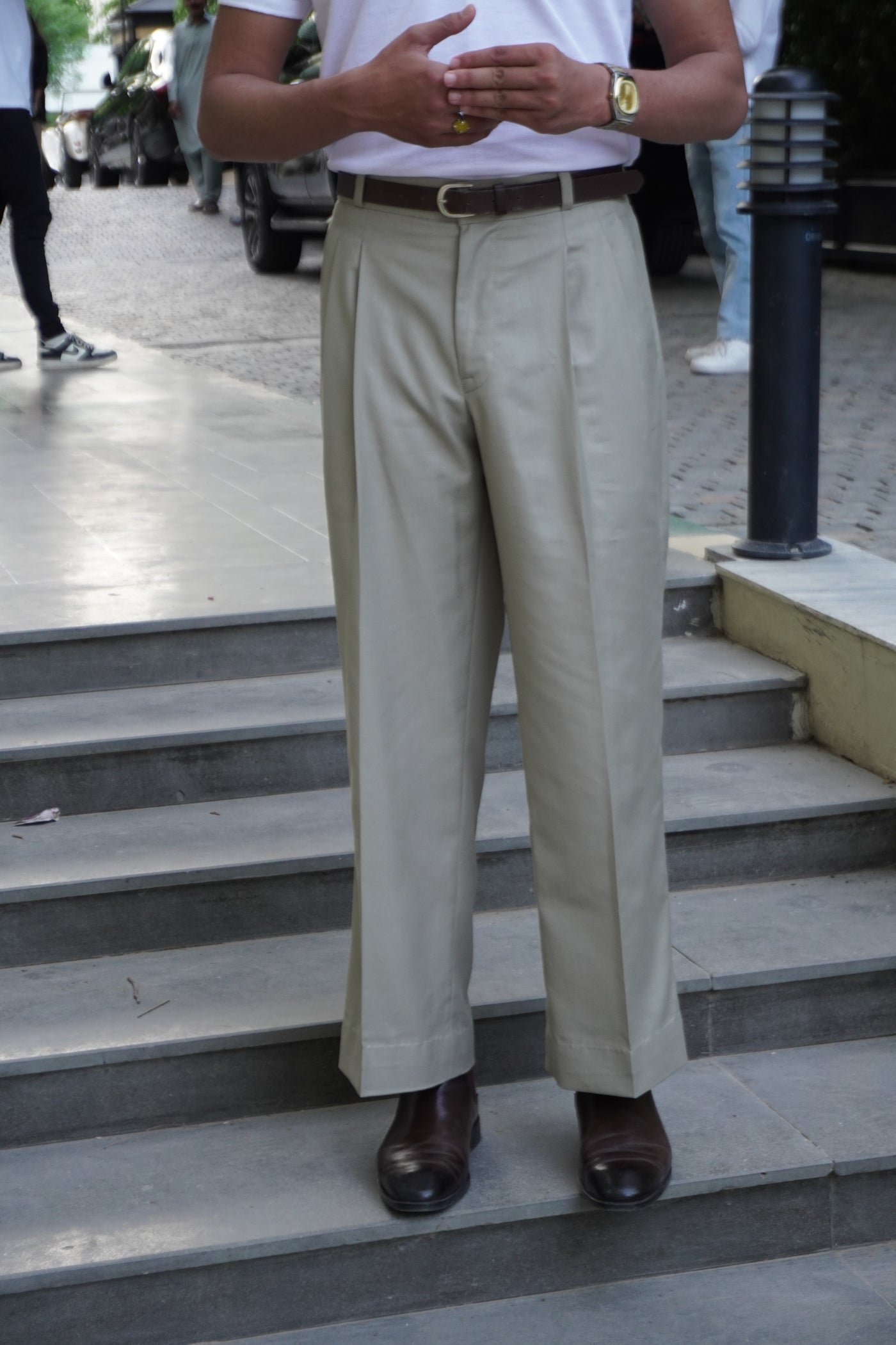 Double Pleated Relax fit Trouser