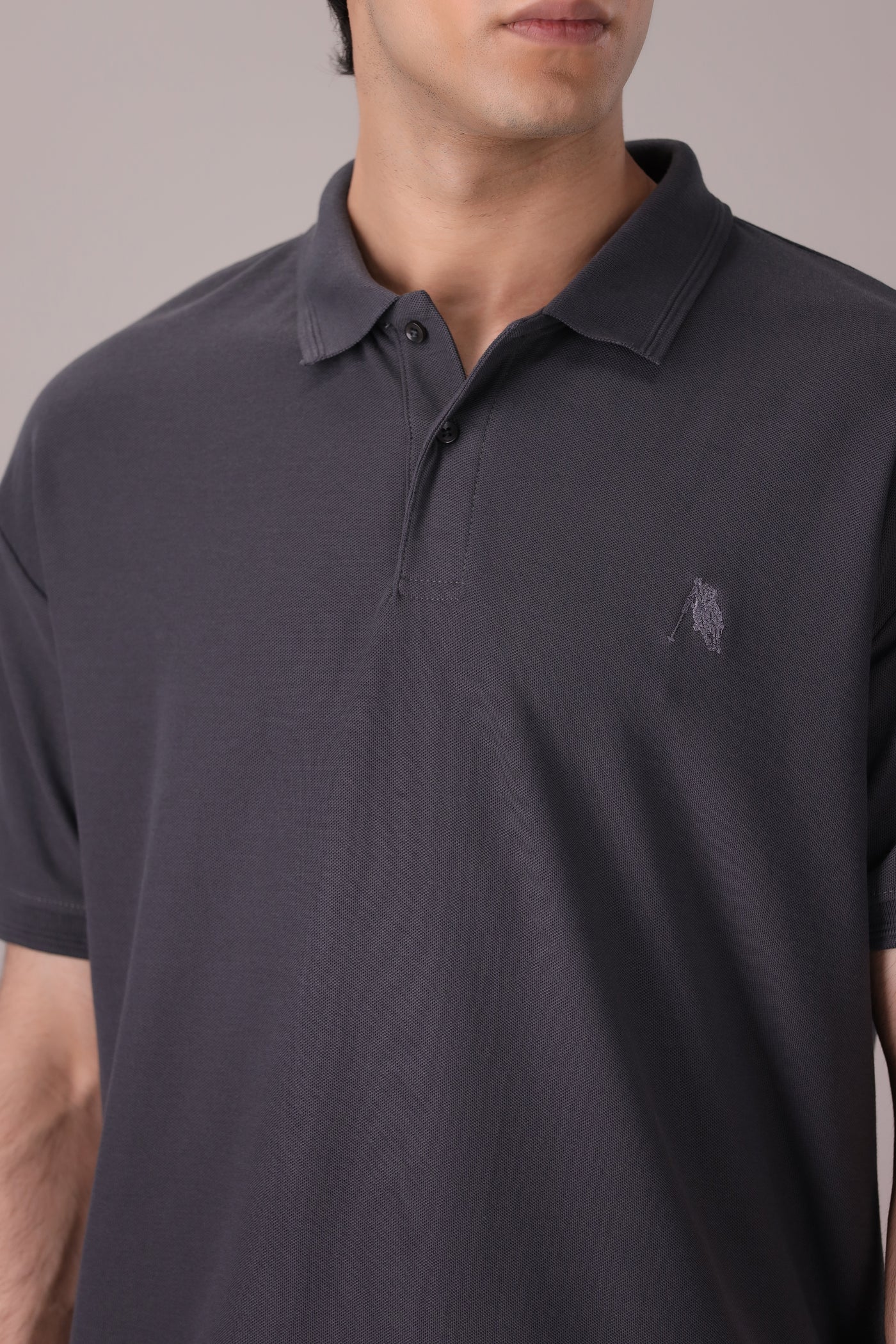 Charcoal Classic POLO shirt - OMH Clothing