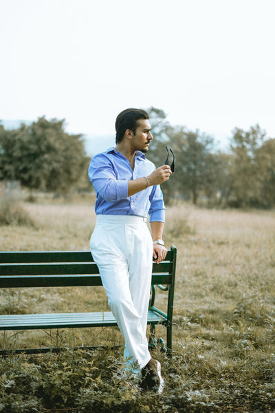 BLUE STRIPE SEMI-FORMAL SHIRT
