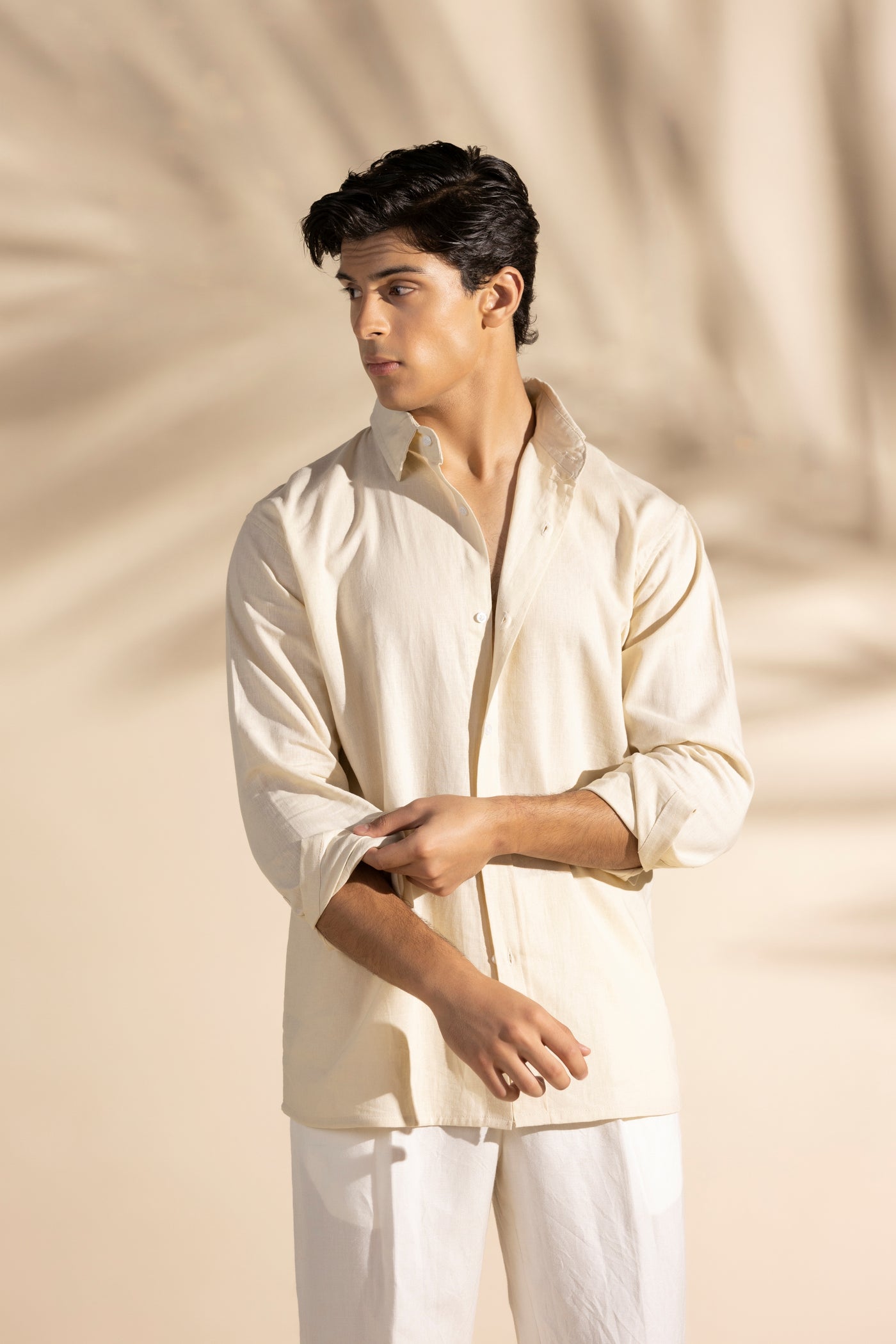 CREAM LINEN SHIRT