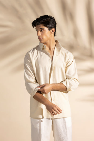 CREAM LINEN SHIRT