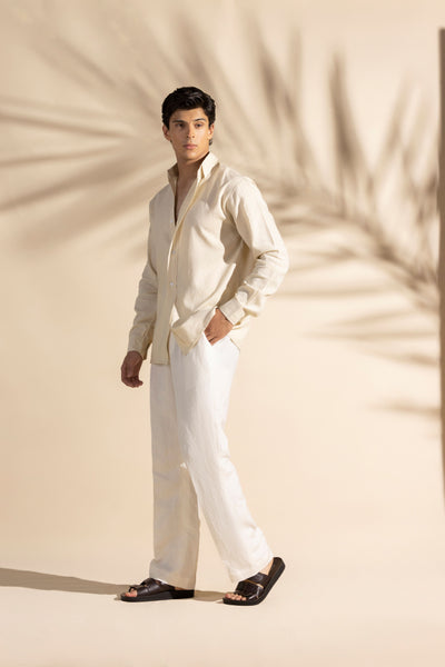 CREAM LINEN SHIRT
