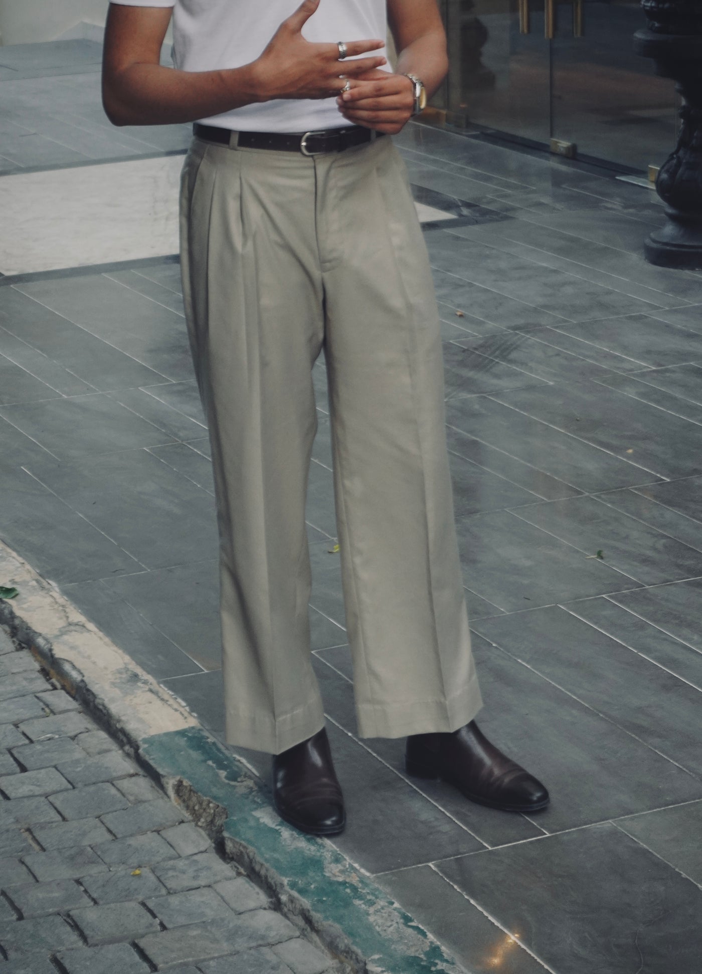 Double Pleated Relax fit Trouser