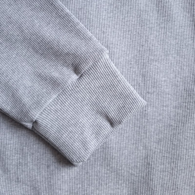 Grey Rib knitted Quarter Zipper - OMH Clothing