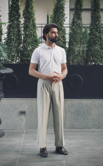 Double Pleated Relax fit Trouser
