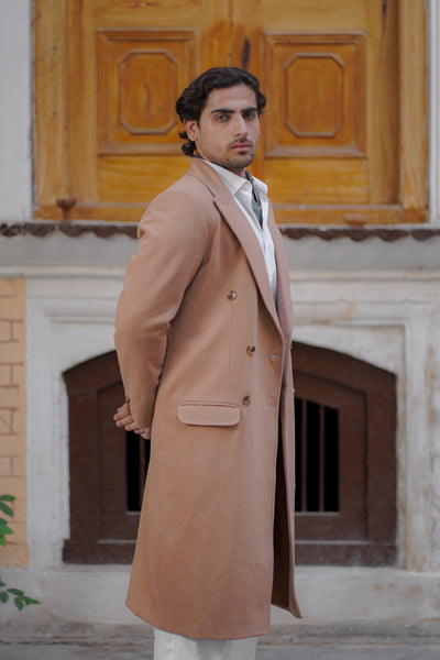 BEIGE TWEED TRENCH COAT