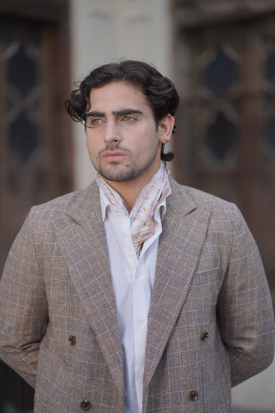 Check Brown Trench Coat