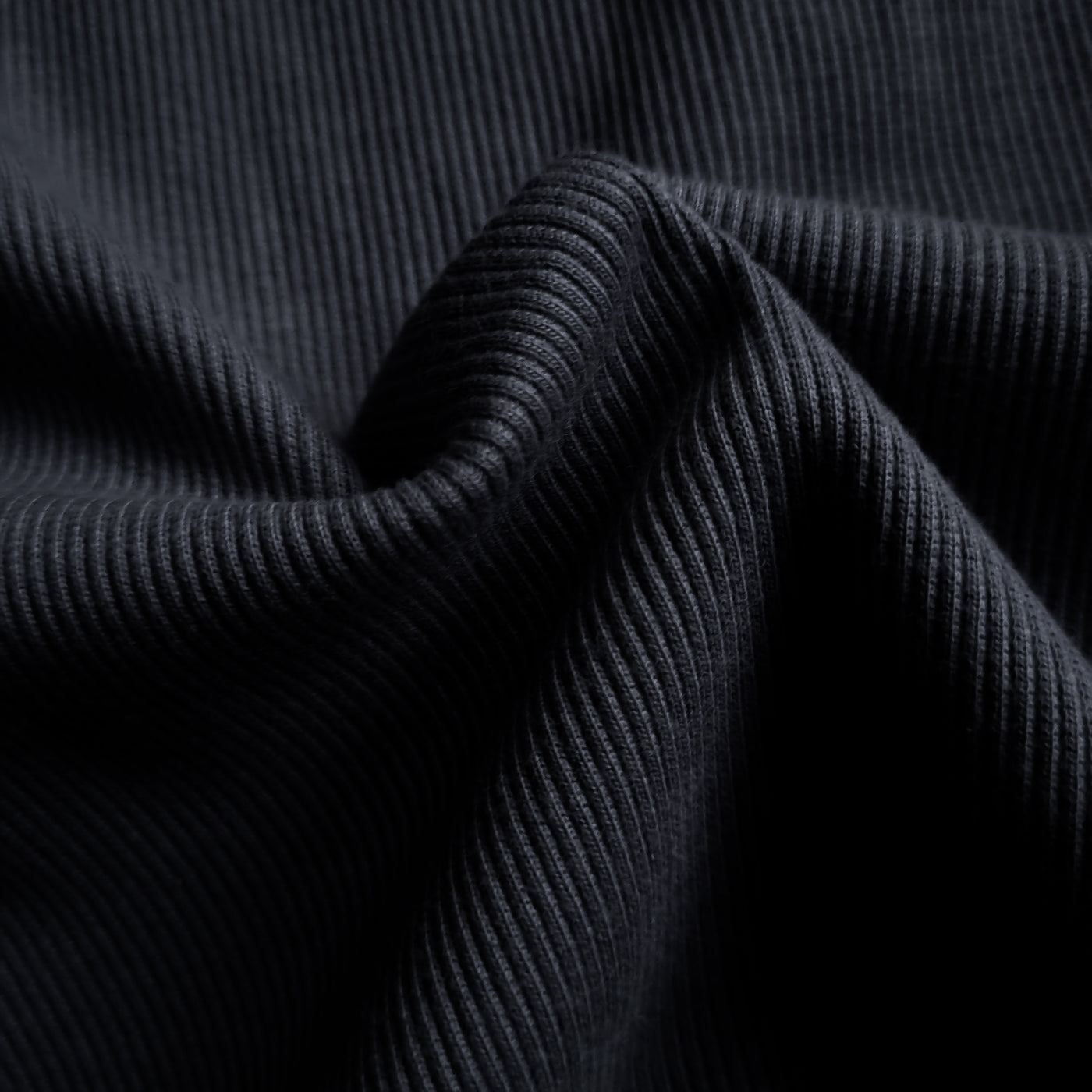 Melange Dark Grey Turtleneck Rib Knitted Shirt - OMH Clothing