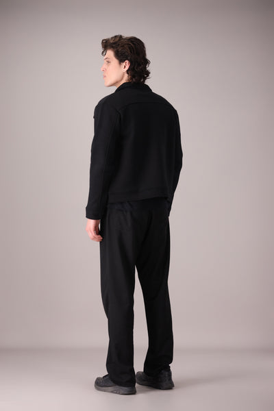 Black Fleece Trucker Jacket - OMH Clothing