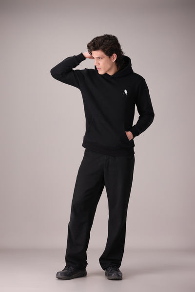 BLACK FLEECE BASIC HOODIES - OMH Clothing