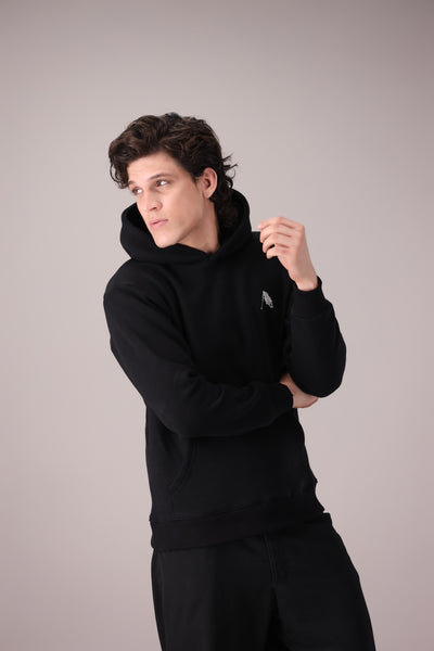 BLACK FLEECE BASIC HOODIES - OMH Clothing