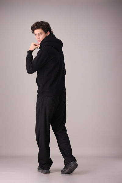 BLACK FLEECE BASIC HOODIES - OMH Clothing