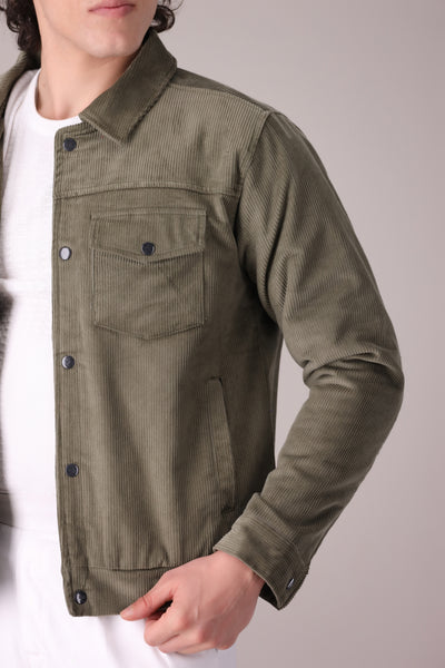 Green Corduroy Jacket - OMH Clothing