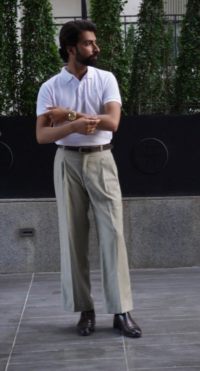 Double Pleated Relax fit Trouser