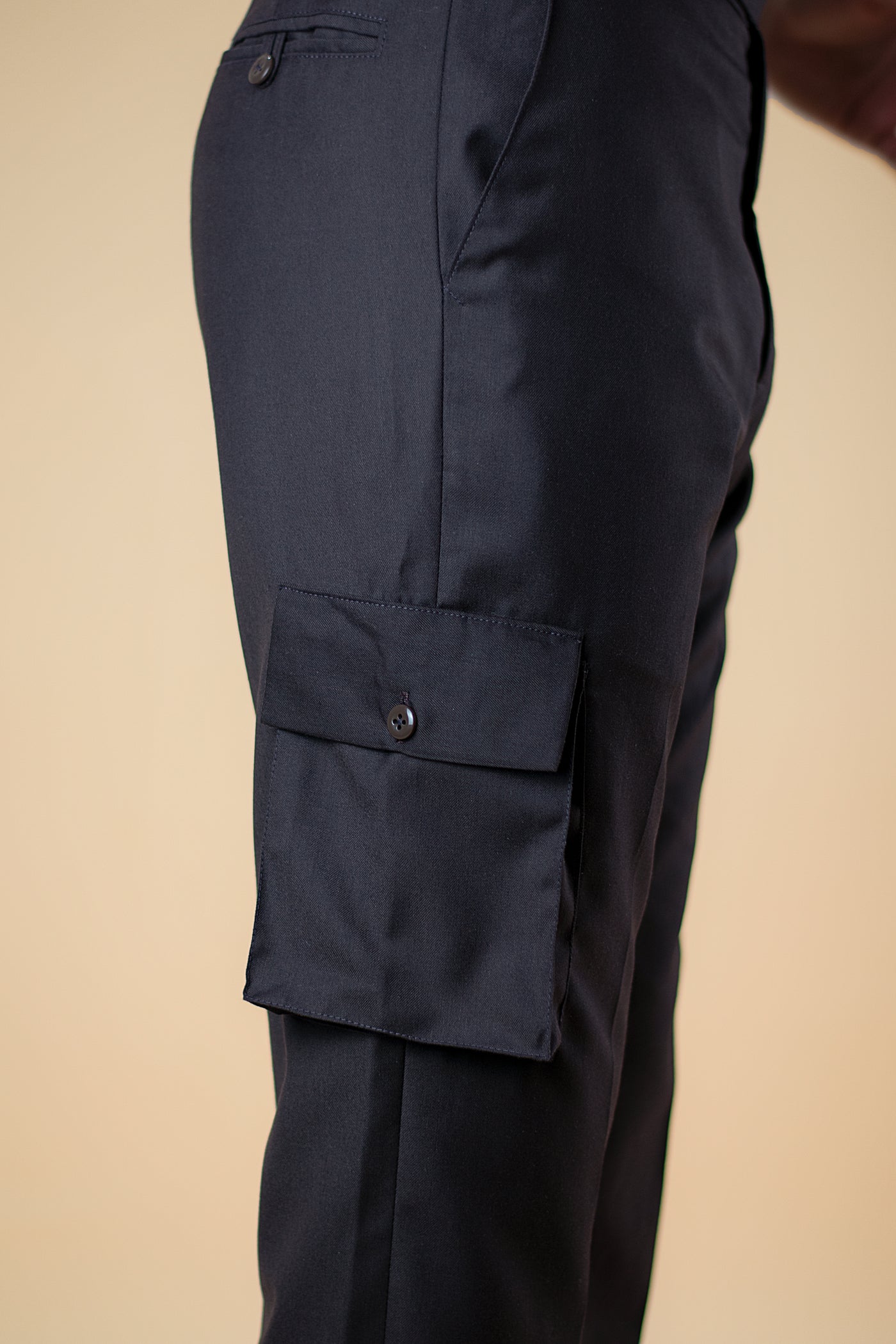 DARK BROWN CARGO STYLE ITALIAN TROUSER - OMH Clothing