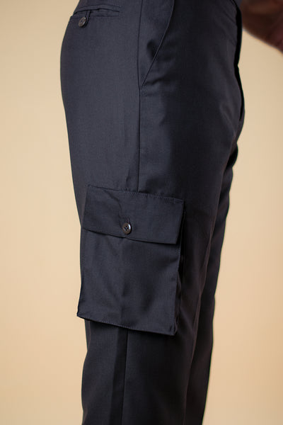 DARK BROWN CARGO STYLE ITALIAN TROUSER - OMH Clothing