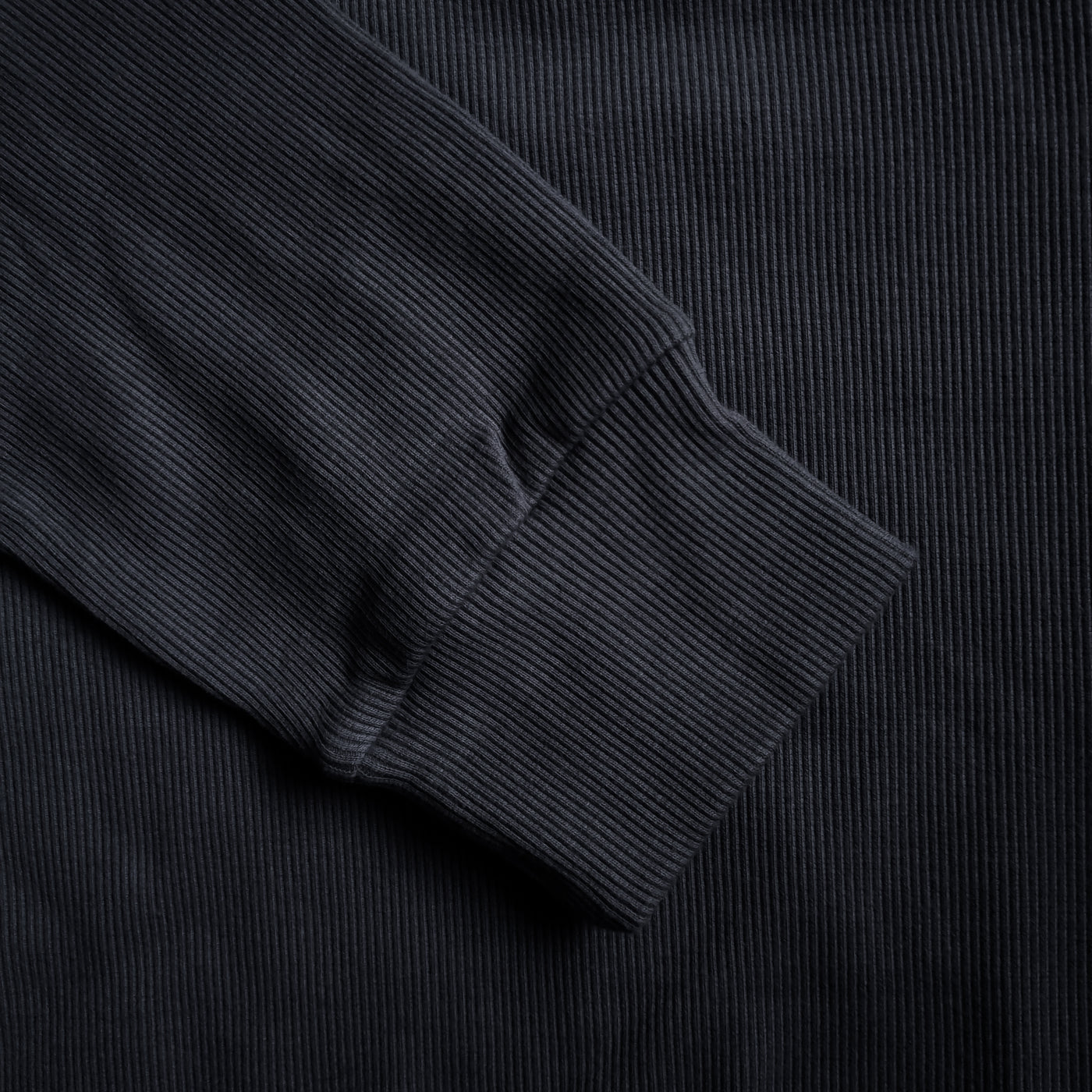 Melange Dark Grey Turtleneck Rib Knitted Shirt - OMH Clothing