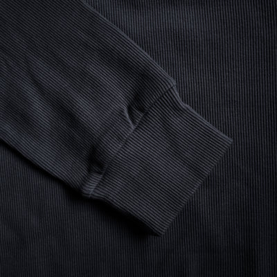 Melange Dark Grey Turtleneck Rib Knitted Shirt - OMH Clothing