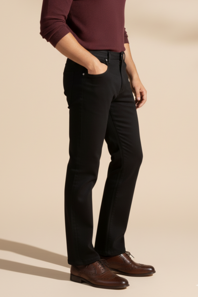 BLACK FLARE STYLE CHINOS