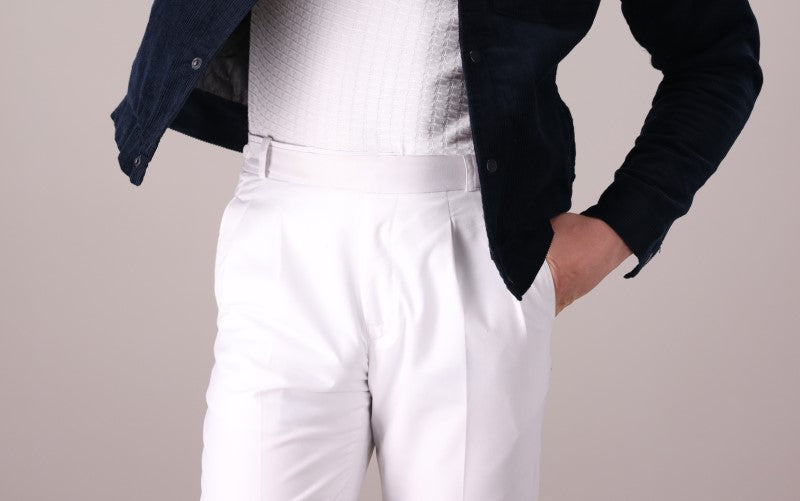 DOUBLE PLEATED FLARE GURKHA PANT - OMH Clothing