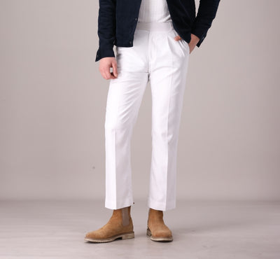 DOUBLE PLEATED FLARE GURKHA PANT - OMH Clothing