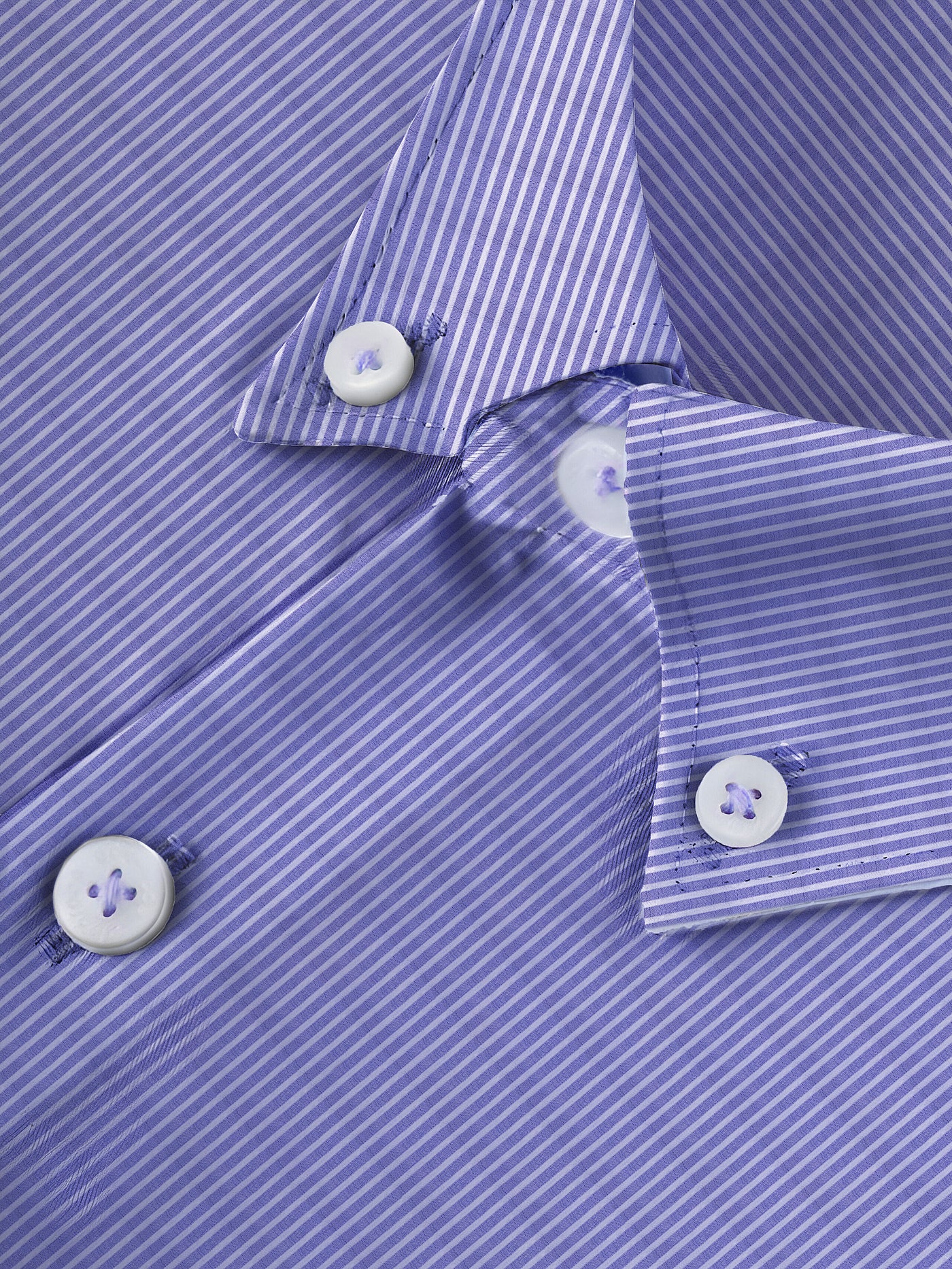 BLUE STRIPE SEMI-FORMAL SHIRT - OMH Clothing