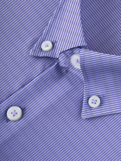 BLUE STRIPE SEMI-FORMAL SHIRT - OMH Clothing