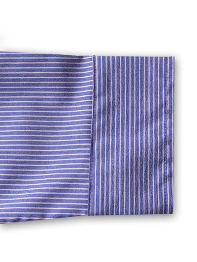 BLUE STRIPE SEMI-FORMAL SHIRT - OMH Clothing