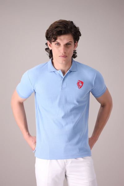 SKY BLUE POLO - OMH Clothing