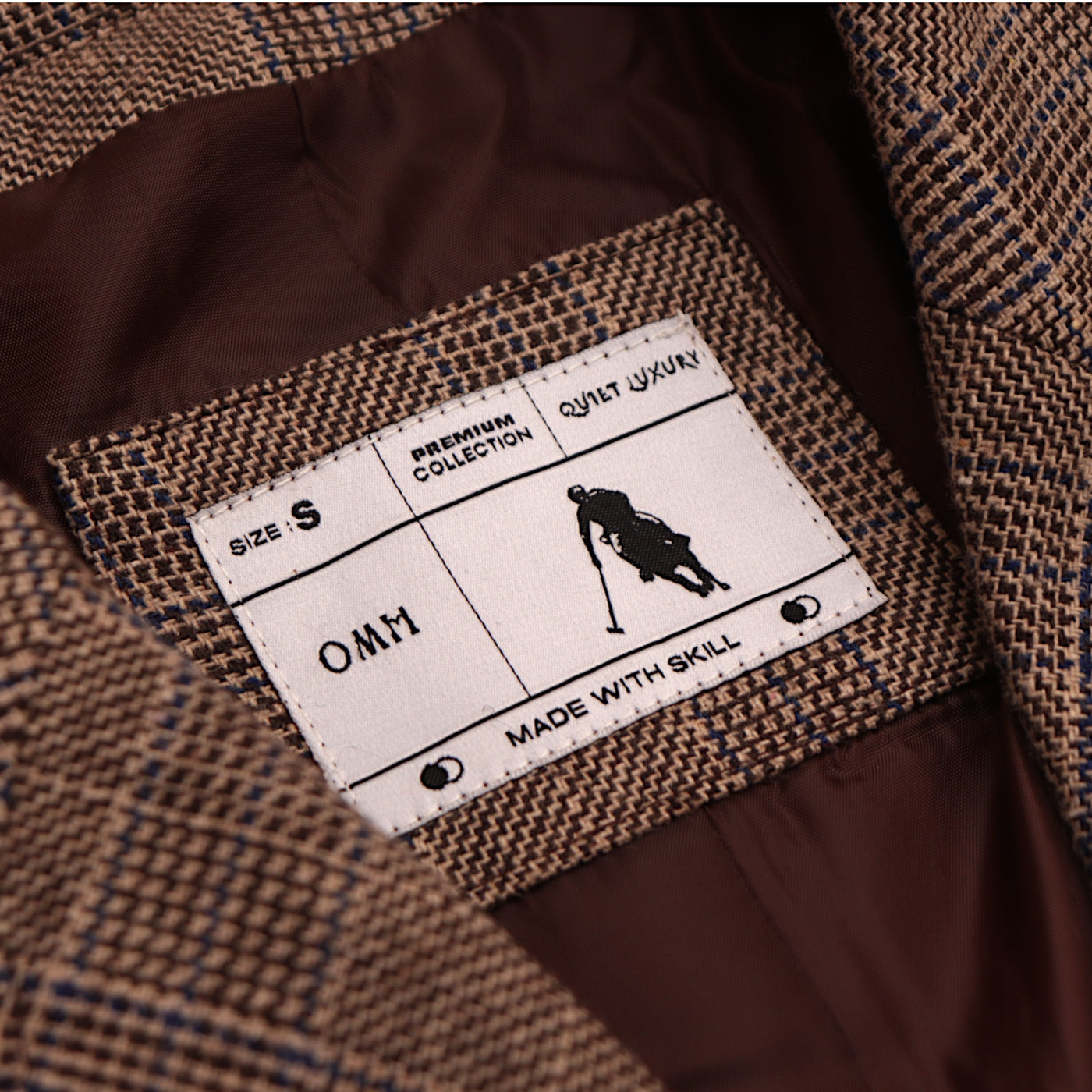 Check Brown Trench Coat - OMH Clothing