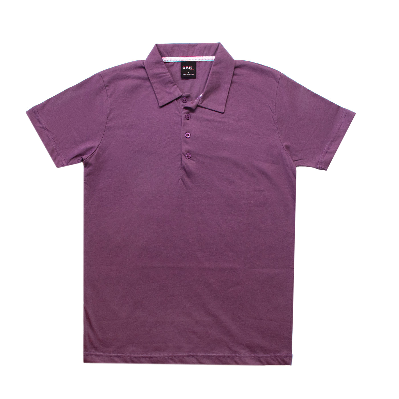 VIOLET LONG PLACKET POLO - OMH Clothing
