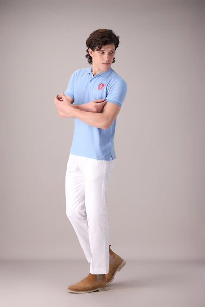 SKY BLUE POLO - OMH Clothing