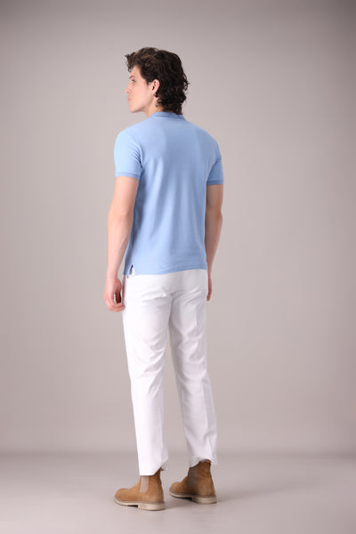 SKY BLUE POLO - OMH Clothing