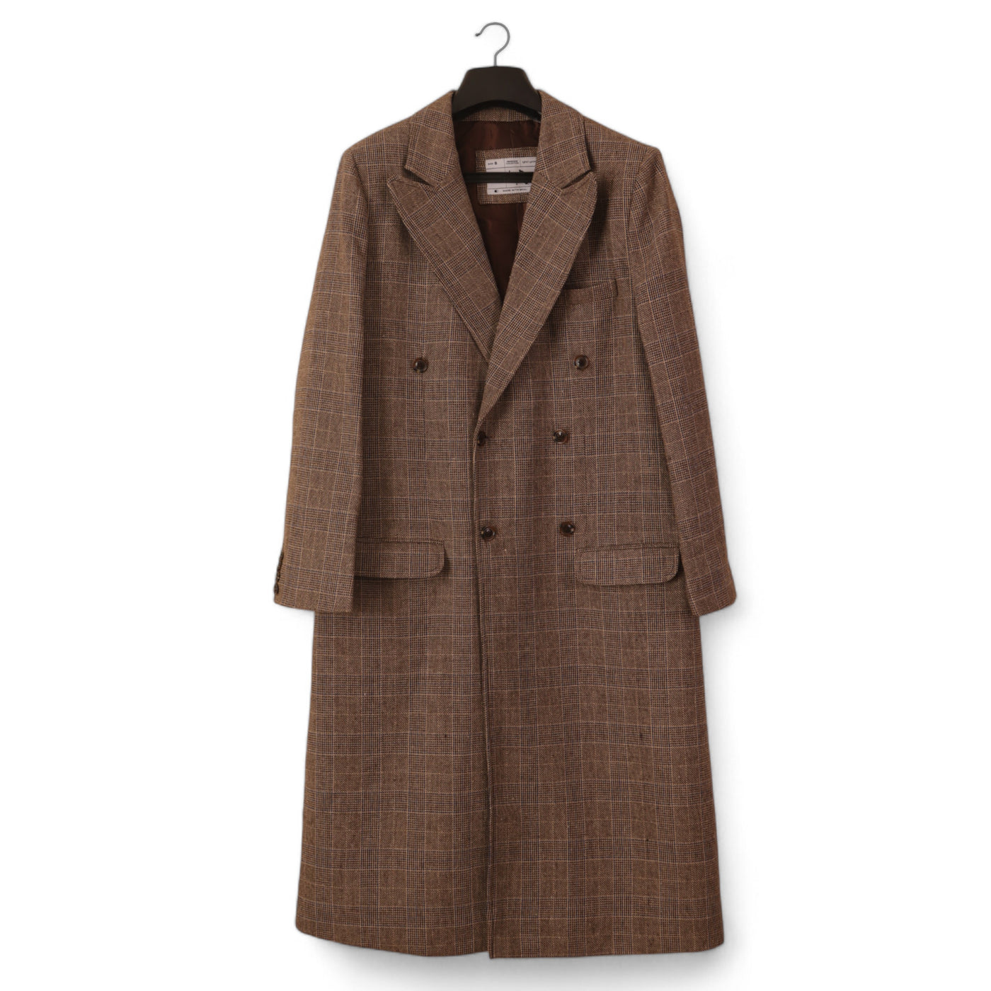 Check Brown Trench Coat - OMH Clothing