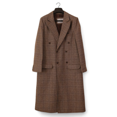 Check Brown Trench Coat - OMH Clothing