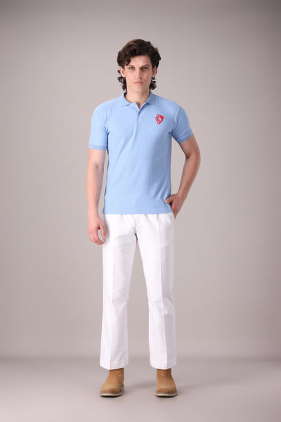 SKY BLUE POLO - OMH Clothing